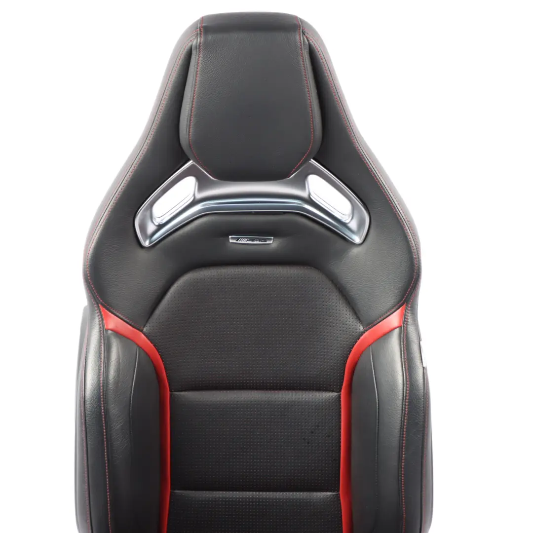  Front Seat Mercedes C117 W176 Right O/S AMG Leather Black Red Heated Memory - SKU rhd-A1769103802-4 - Part number A1769103802