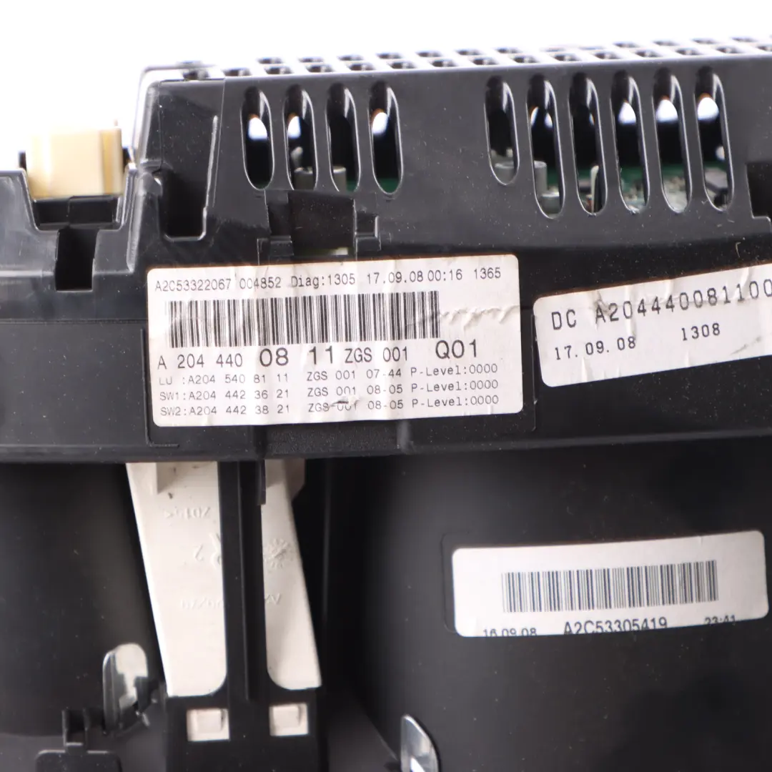 Instrument Cluster Mercedes W204 Diesel Speedo Clocks Automatic to with Part number A2044400811 Instrument Cluster Mercedes W204 Diesel Speedo Clocks Automatic - SKU rhd-A2044400811-1 - Part number A2044400811