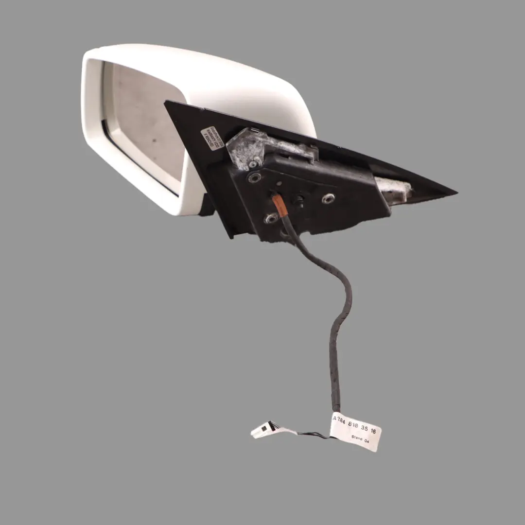Wing Mirror Power Fold Auto Dimming Left N/S Calcite White - 650 to Mercedes W204 with Part number A2048103176 Mercedes W204 Wing Mirror Power Fold Auto Dimming Left N/S Calcite White - 650 - SKU rhd-A2048103176-CW - Part number A2048103176