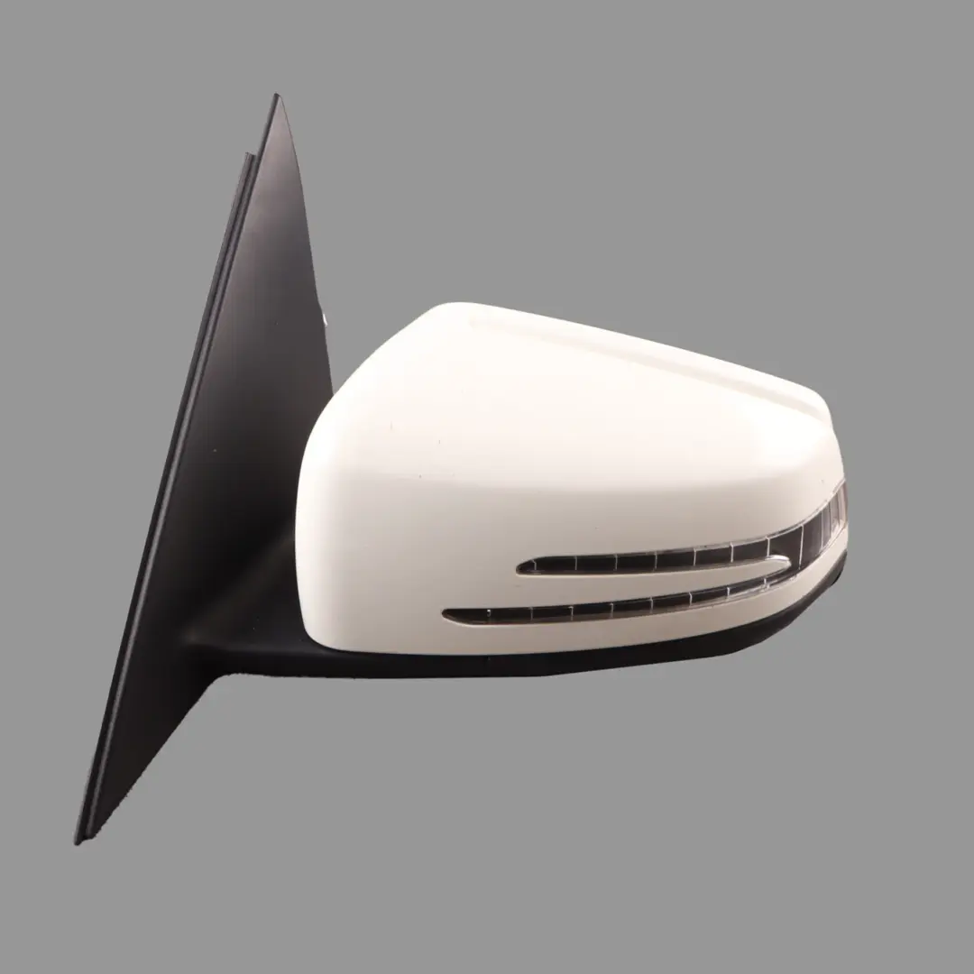 Mercedes W204 Wing Mirror Power Fold Auto Dimming Left N/S Calcite White - 650 - SKU rhd-A2048103176-CW - Part number A2048103176
