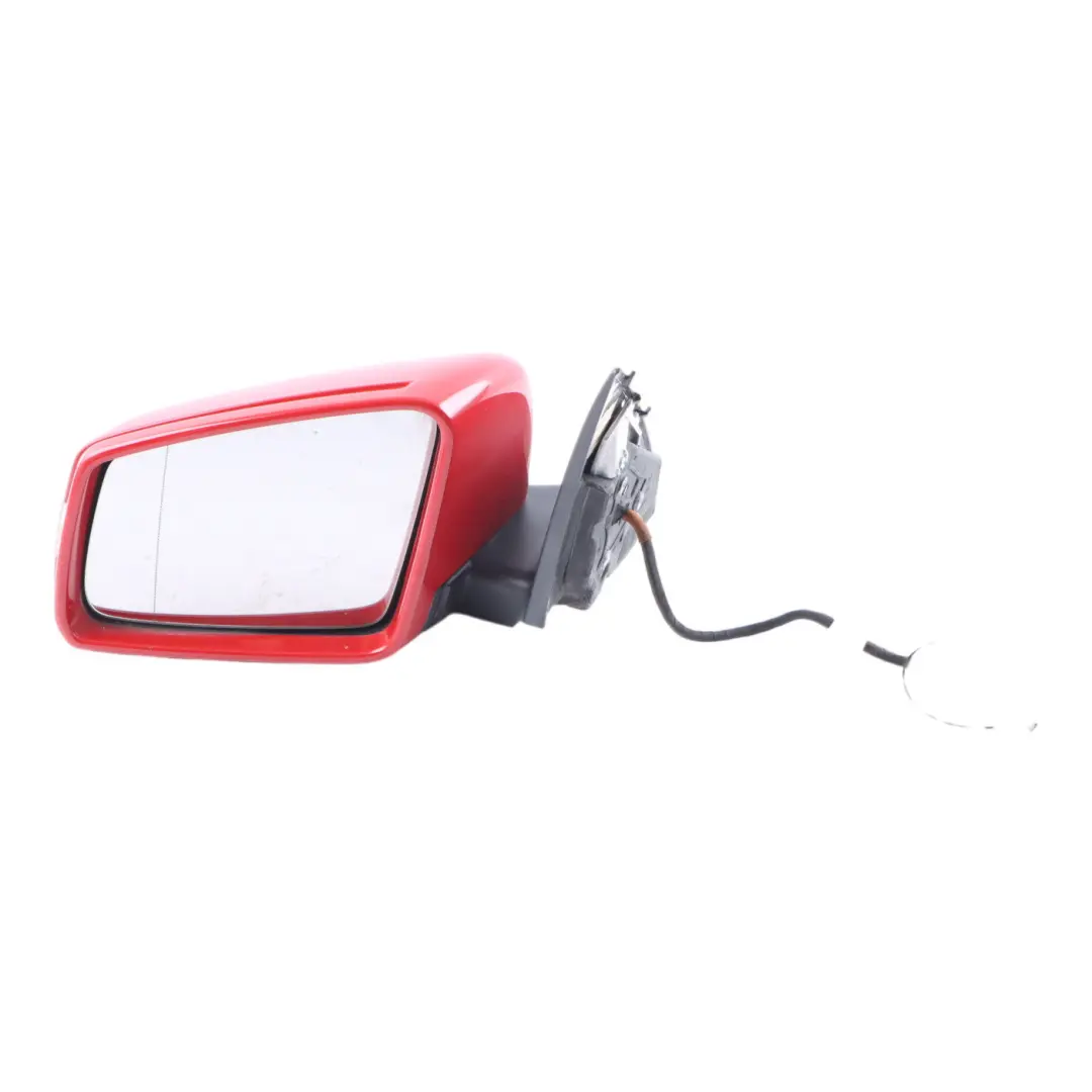 Mercedes W204 Wing Mirror Power Fold Door Left N/S Outside Fire Opal Red - 590 - SKU rhd-A2048103176-FUP1 - Part number A2048103176