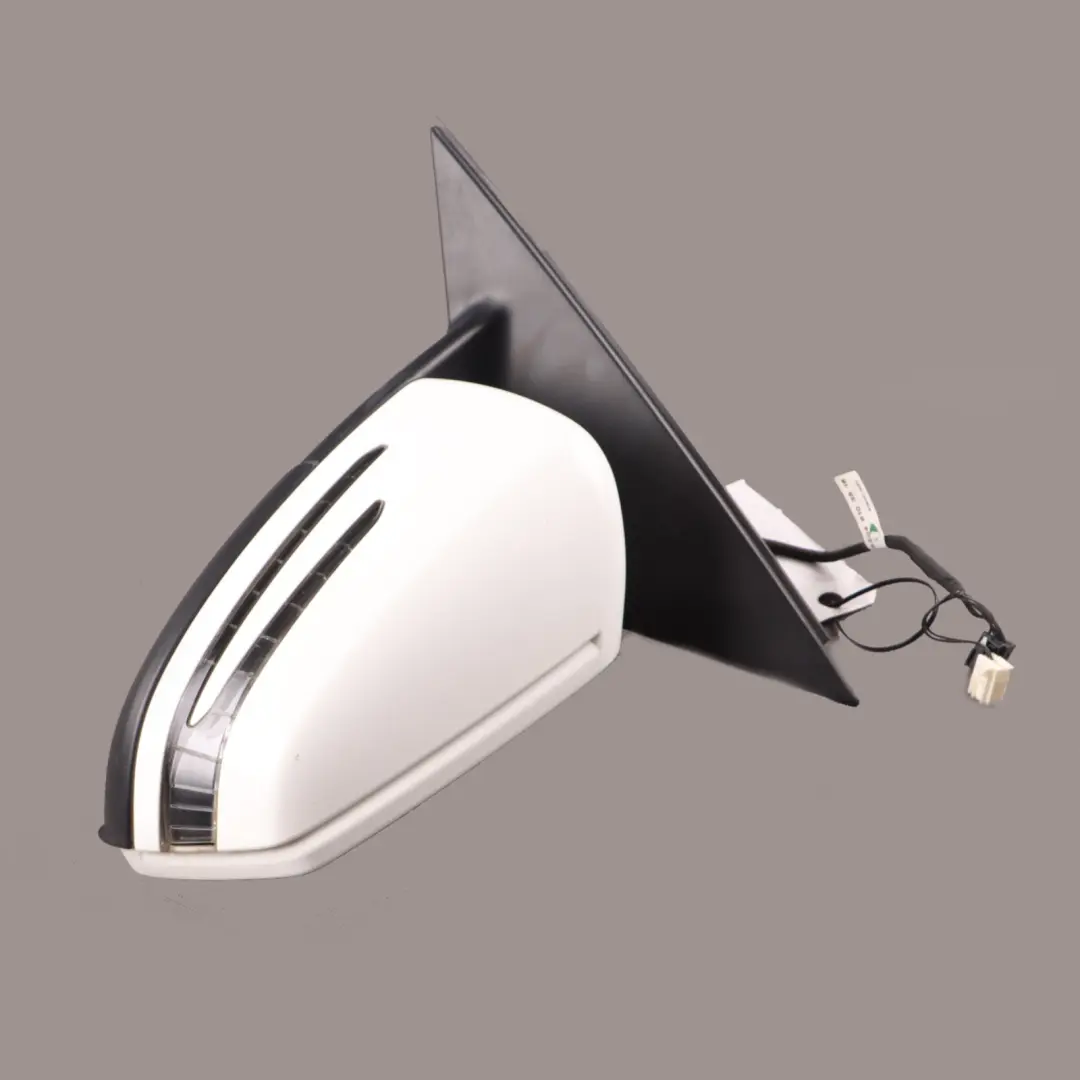 Mercedes W204 Wing Mirror Power Fold Auto Dimming Left N/S Polar White - 149 - SKU rhd-A2048103176-POL - Part number A2048103176