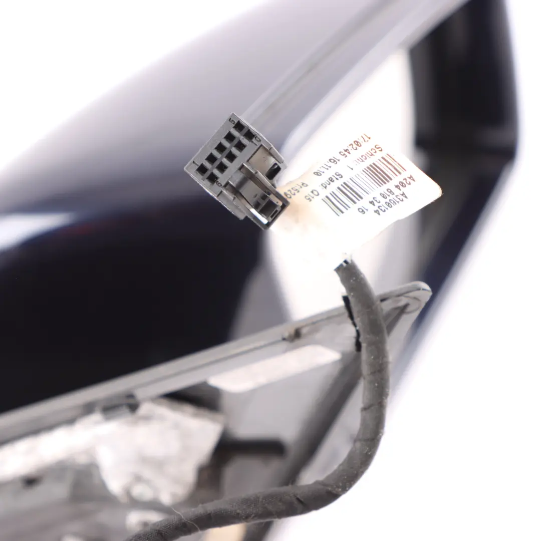 Wing Mirror Electric Door Right O/S Tanzanite Blue Metallic - 359 to Mercedes W204 with Part number A2048103876 Mercedes W204 Wing Mirror Electric Door Right O/S Tanzanite Blue Metallic - 359 - SKU rhd-A2048103876-TB - Part number A2048103876