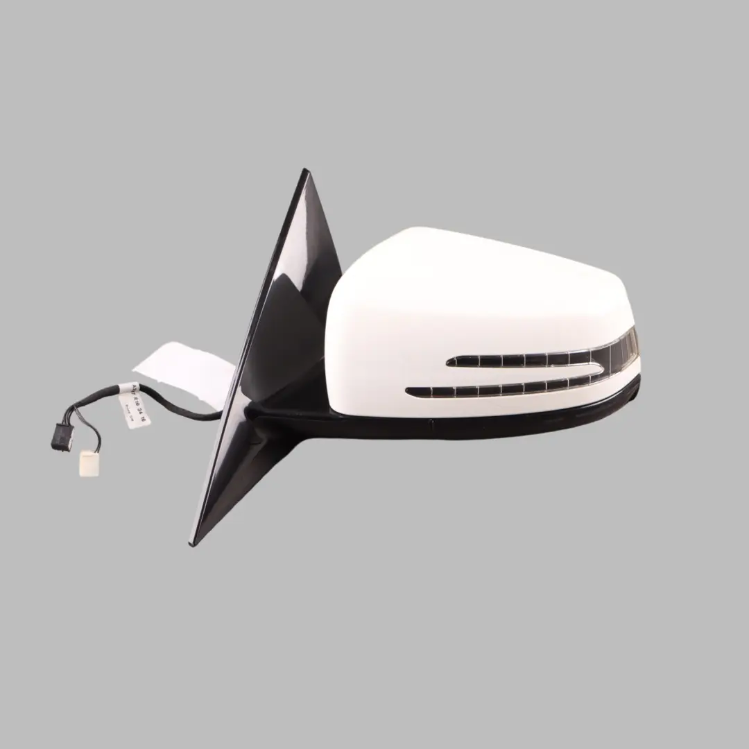 Mercedes W207 Door Wing Mirror Left N/S High Gloss Polar White 149 - SKU rhd-A2078101976-POL1 - Part number A2078101976