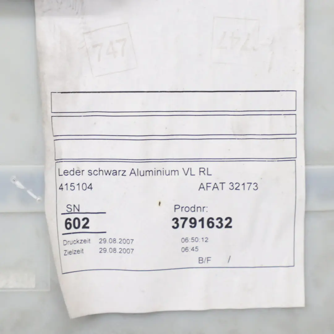 Front Door Left N/S Lining Cover Trim Panel Leather Black to Mercedes CLK C209 with Part number A2097202751 Mercedes CLK C209 Front Door Left N/S Lining Cover Trim Panel Leather Black - SKU rhd-A2097202751-1 - Part number A2097202751