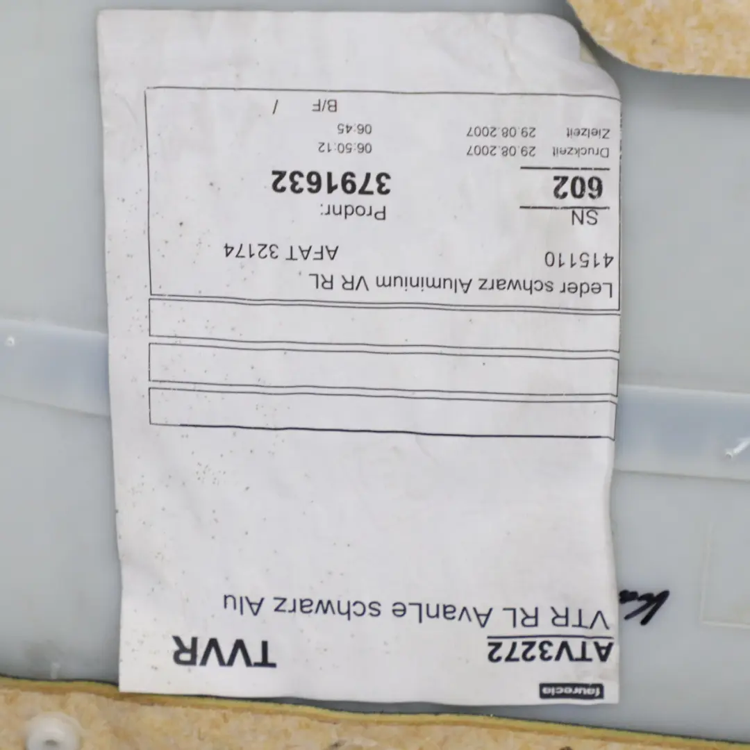 Front Door Right O/S Lining Cover Trim Panel Leather Black to Mercedes CLK C209 with Part number A2097202851 Mercedes CLK C209 Front Door Right O/S Lining Cover Trim Panel Leather Black - SKU rhd-A2097202851 - Part number A2097202851