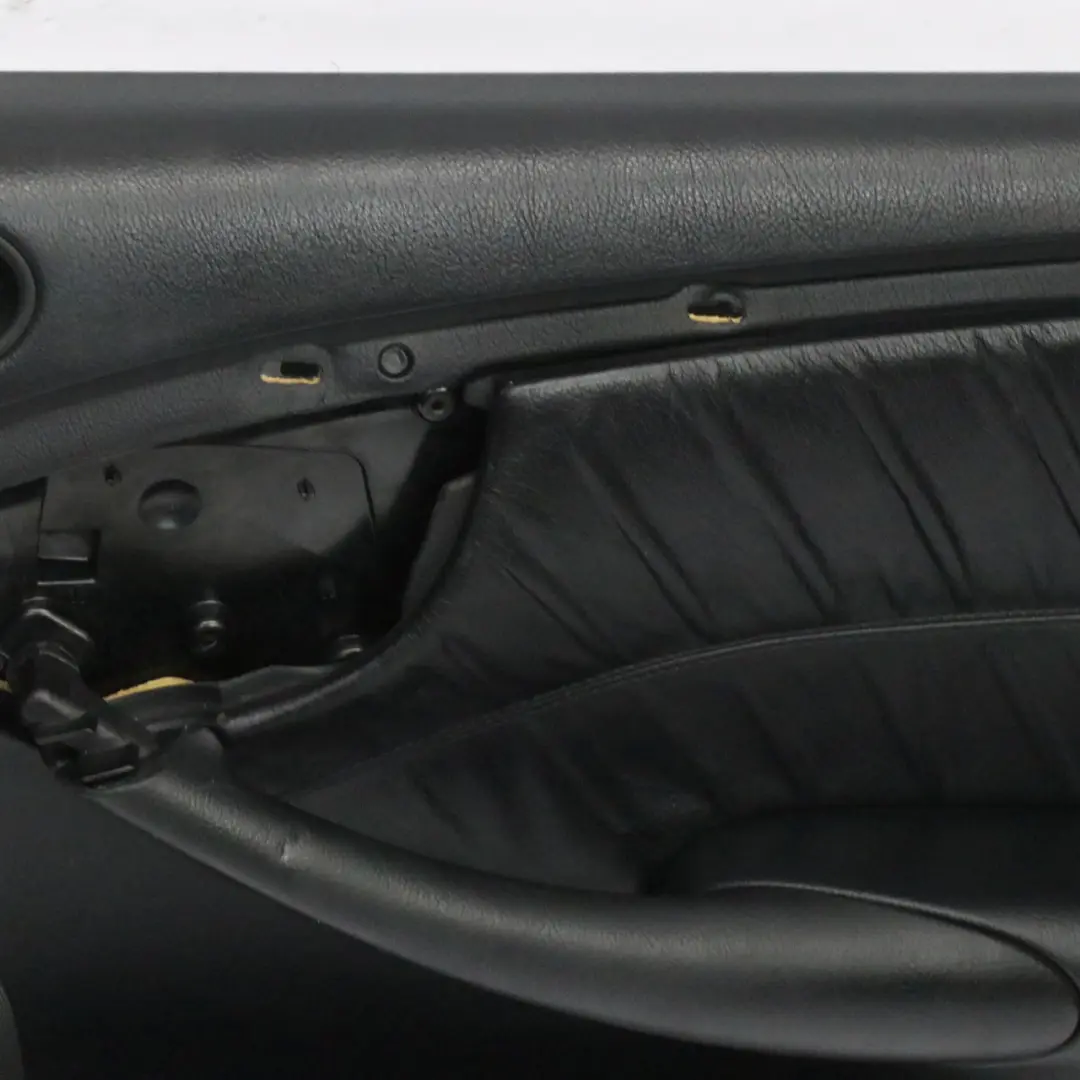 Front Door Right O/S Lining Cover Trim Panel Leather Black to Mercedes CLK C209 with Part number A2097202851 Mercedes CLK C209 Front Door Right O/S Lining Cover Trim Panel Leather Black - SKU rhd-A2097202851 - Part number A2097202851