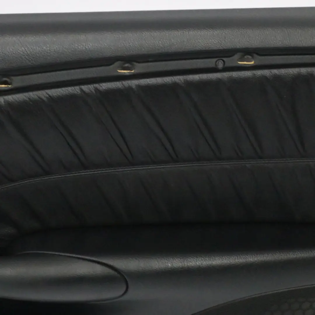 Front Door Right O/S Lining Cover Trim Panel Leather Black to Mercedes CLK C209 with Part number A2097202851 Mercedes CLK C209 Front Door Right O/S Lining Cover Trim Panel Leather Black - SKU rhd-A2097202851 - Part number A2097202851