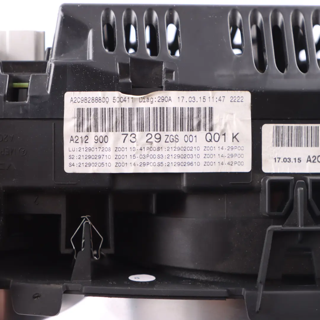  Mercedes-Benz E-Class W207 Instrument Cluster Speedo Clocks Diesel Automatic - SKU rhd-A2129007329 - Part number A2129007329