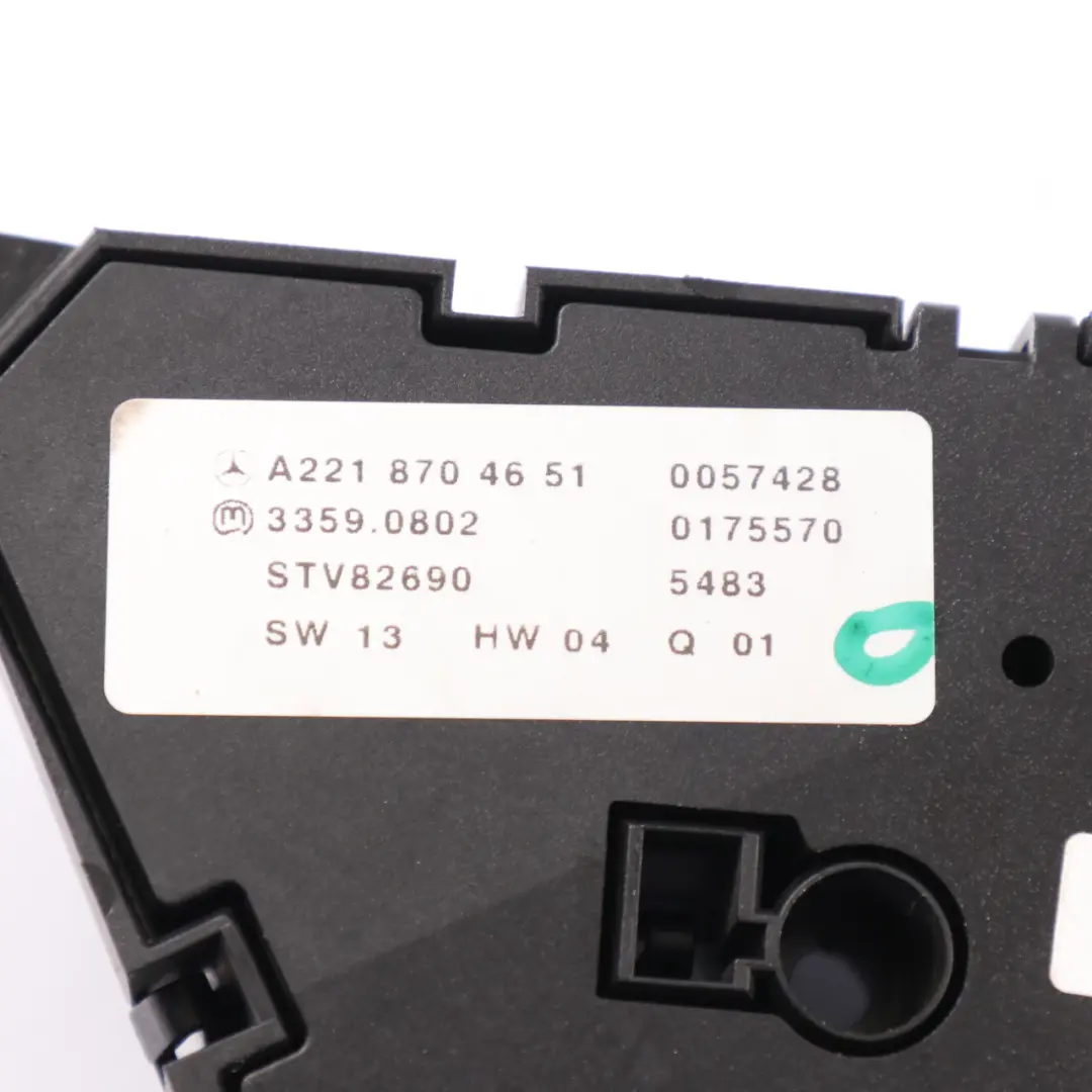 Mercedes W221 Front Seat Electric Left N/S Adjustment Heated Switch - SKU rhd-A2218704651 - Part number A2218704651