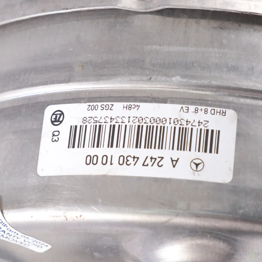 Mercedes EQA H243 Brake Servo Booster - SKU rhd-A2434301100 - Part number A2434301100