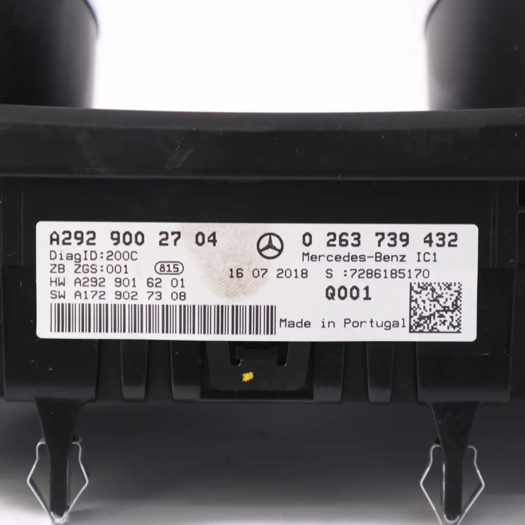 Mercedes C292 Instrument Cluster Speedo Clocks Diesel Automatic - SKU rhd-A2929002704 - Part number A2929002704