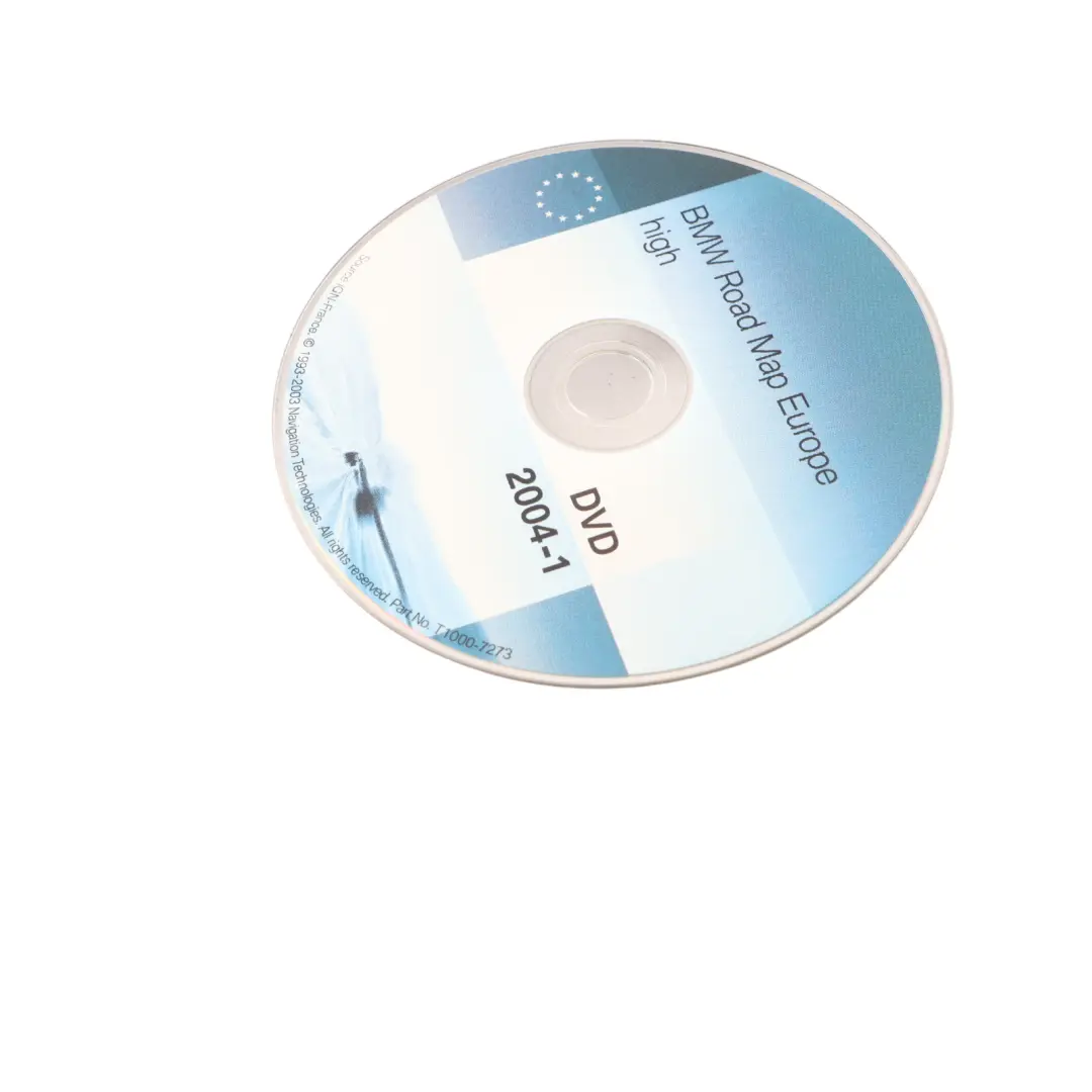 Disc Navigation DVD 2004-1 Navi Sat Road Map Europe to BMW with Part number T1000-7273 BMW Disc Navigation DVD 2004-1 Navi Sat Road Map Europe - SKU T1000-7273 - Part number T1000-7273