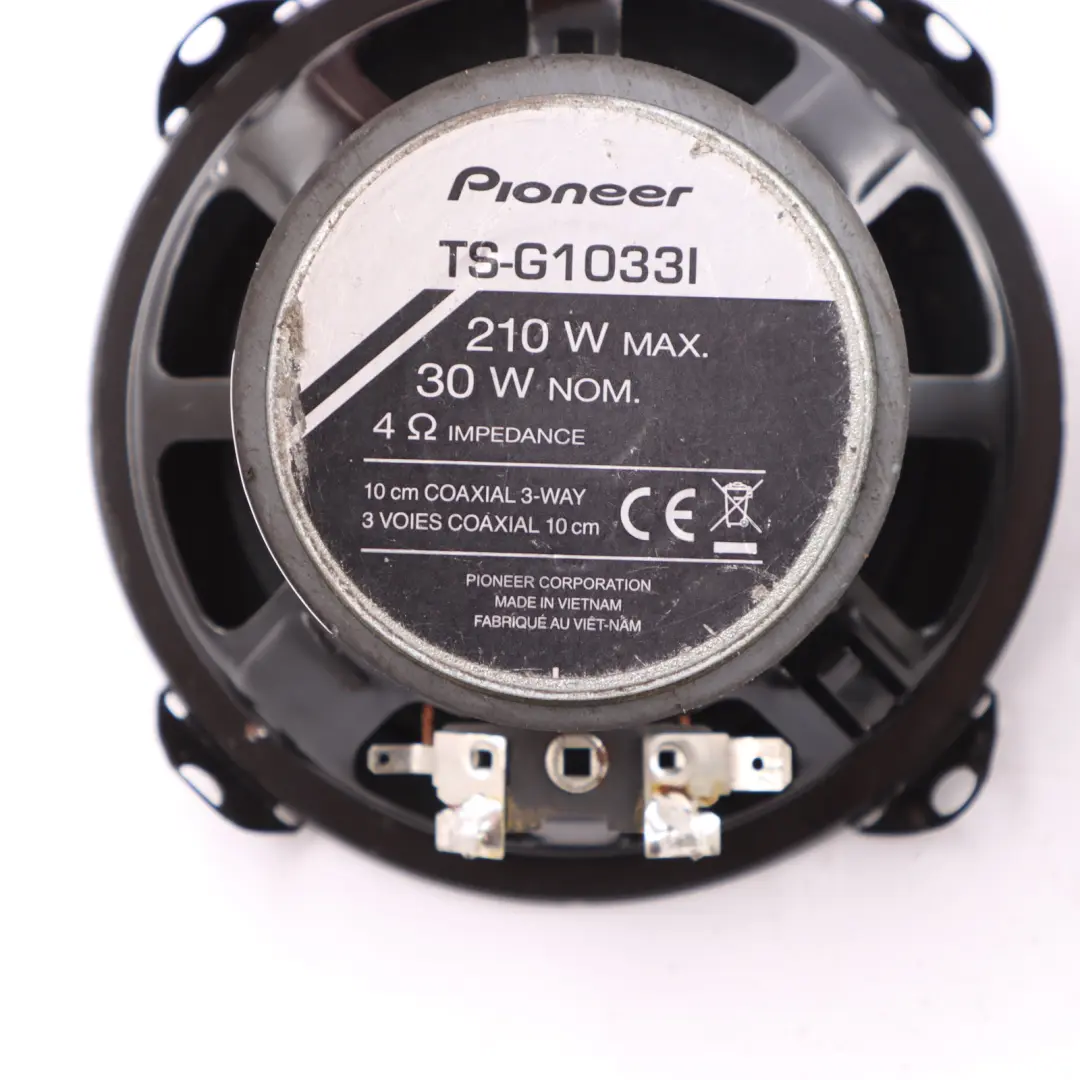 Genuine Pioneer Car Audio Speaker 3-Way Stereo Speaker Set 210W to with Part number TS-G1033I Genuine Pioneer Car Audio Speaker 3-Way Stereo Speaker Set 210W - SKU TS-G1033I - Part number TS-G1033I