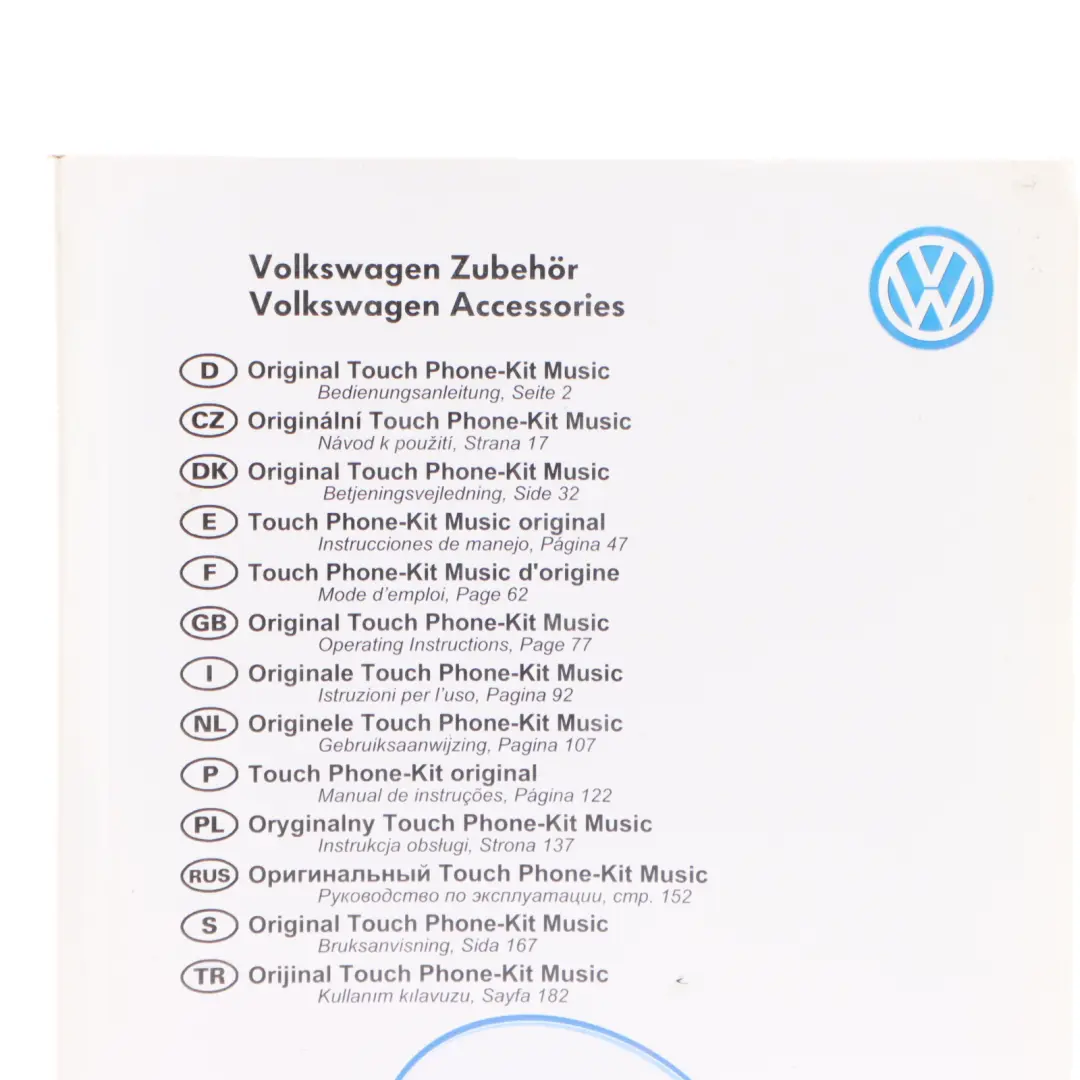 Bluetooth Hands-free TPK Connection Kit Set Volkswagen VW Polo 6R - SKU 000051473C - Part number 000051473C