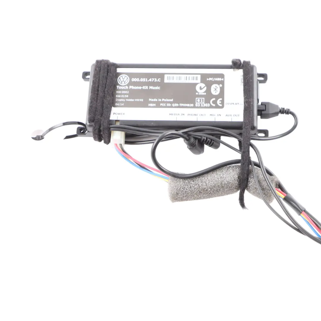 Bluetooth Hands-free TPK Connection Kit Set Volkswagen VW Polo 6R - SKU 000051473C - Part number 000051473C