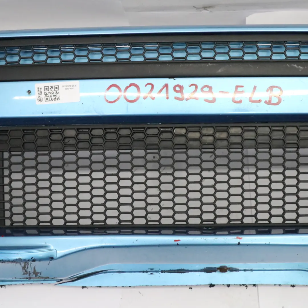 Zderzak Przedni Przód Aero Niebieski - 870 do Mini Cooper R50 R52 R53 JCW o numerze 0021929 Mini Cooper R50 R52 R53 JCW Zderzak Przedni Przód Aero Niebieski - 870 - SKU 0021929-ELB - Numer Części 0021929