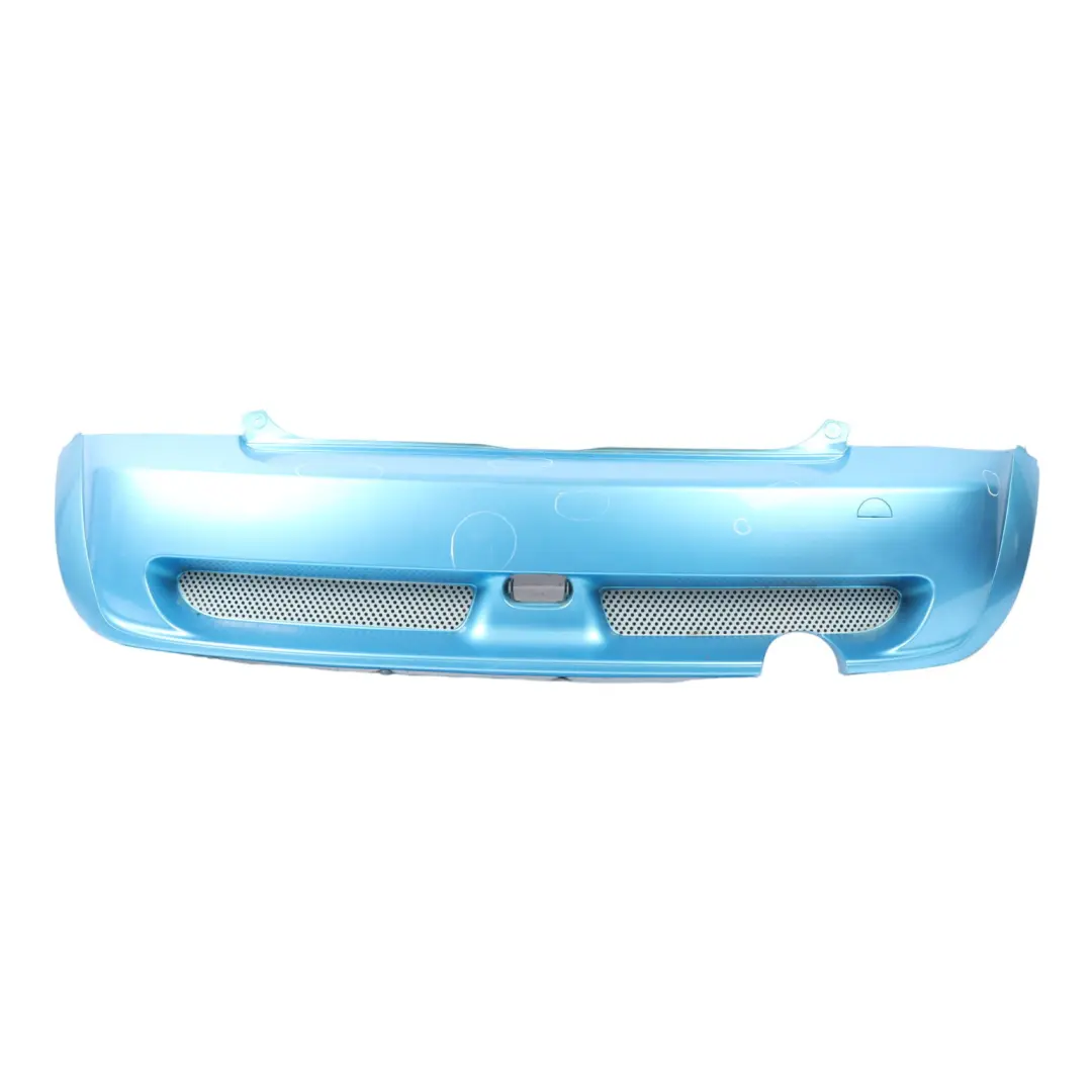 Bumper JCW Aerokit Trim Panel Cover Electric Blue Metallic - 870 to Mini R50 Rear with Part number 0021931 Mini R50 Rear Bumper JCW Aerokit Trim Panel Cover Electric Blue Metallic - 870 - SKU 0021931-ELB - Part number 0021931