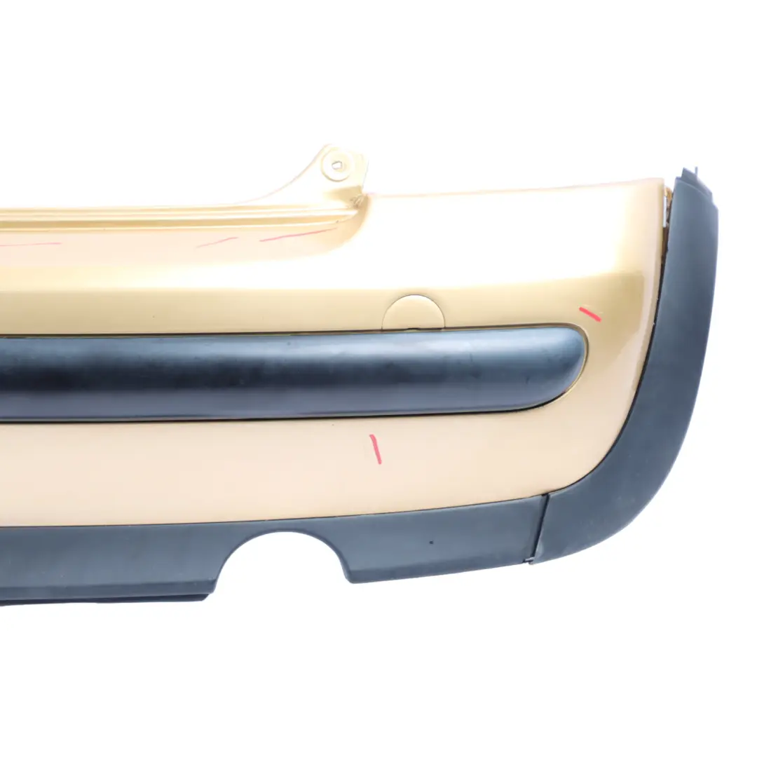 Mini R50 Rear Bumper Trim Panel Covering Solid Gold Metallic - 899 - SKU 0029925-SDG - Part number 0029925