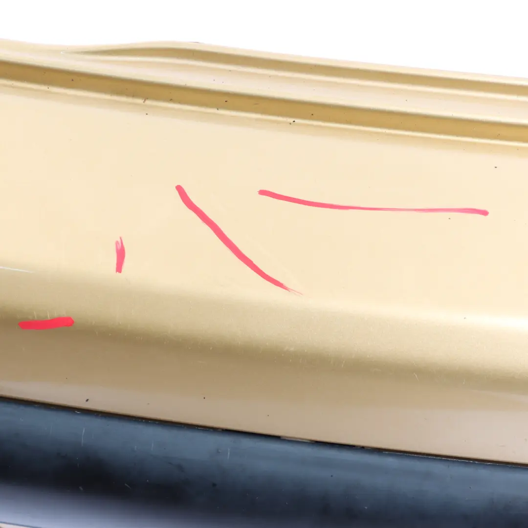 Mini R50 Rear Bumper Trim Panel Covering Solid Gold Metallic - 899 - SKU 0029925-SDG - Part number 0029925