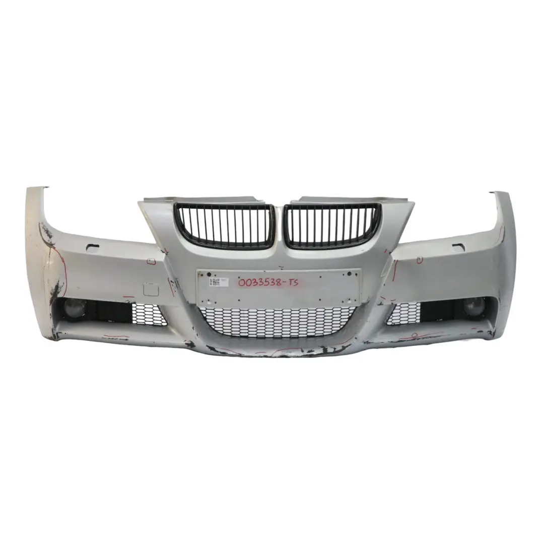Front Bumper Panel Trim M Sport Complete E91 Titansilber Silver - 354 to BMW E90 with Part number 0033538 BMW E90 Front Bumper Panel Trim M Sport Complete E91 Titansilber Silver - 354 - SKU 0033538-TS - Part number 0033538