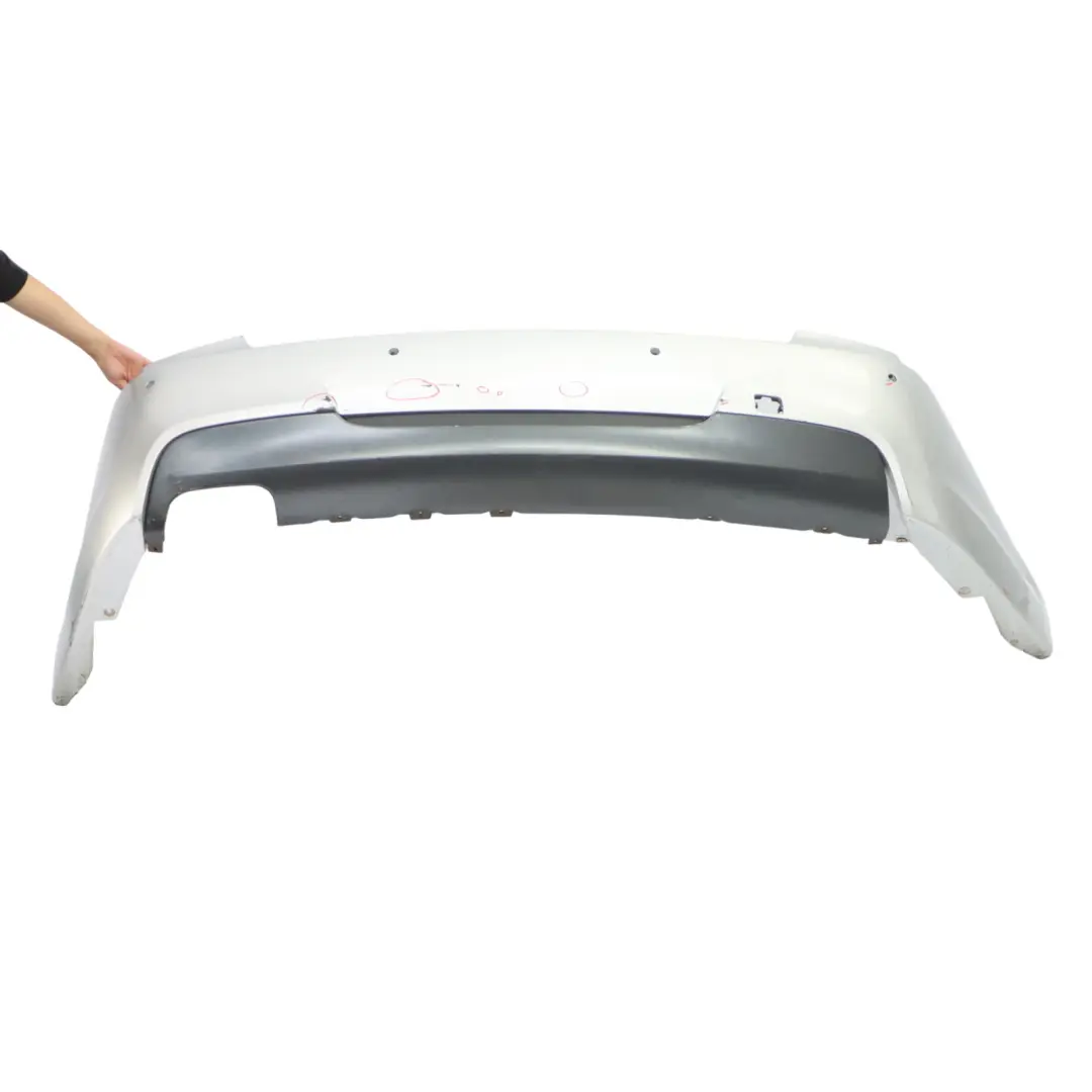Bumper BMW E90 Trim Panel M Sport PDC Titansilber Titan Silver Silber 354 to Rear with Part number 0033541 Rear Bumper BMW E90 Trim Panel M Sport PDC Titansilber Titan Silver Silber 354 - SKU 0033541-TS3 - Part number 0033541