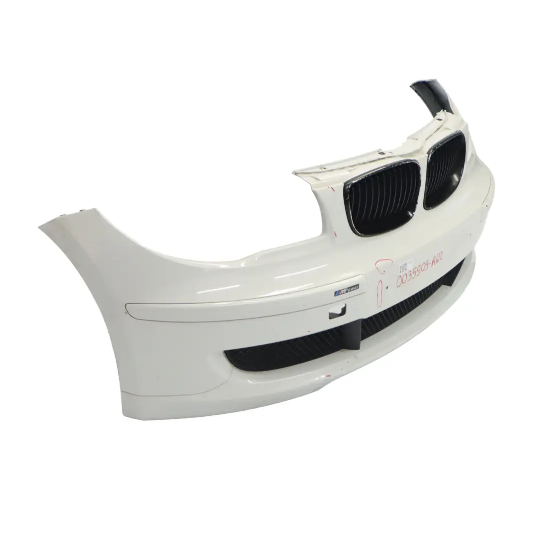 BMW E81 E87 LCI Complete Front Bumper Trim PDC Alpinweiss White 3 - 300 - SKU 0035909-AW2 - Part number 0035909