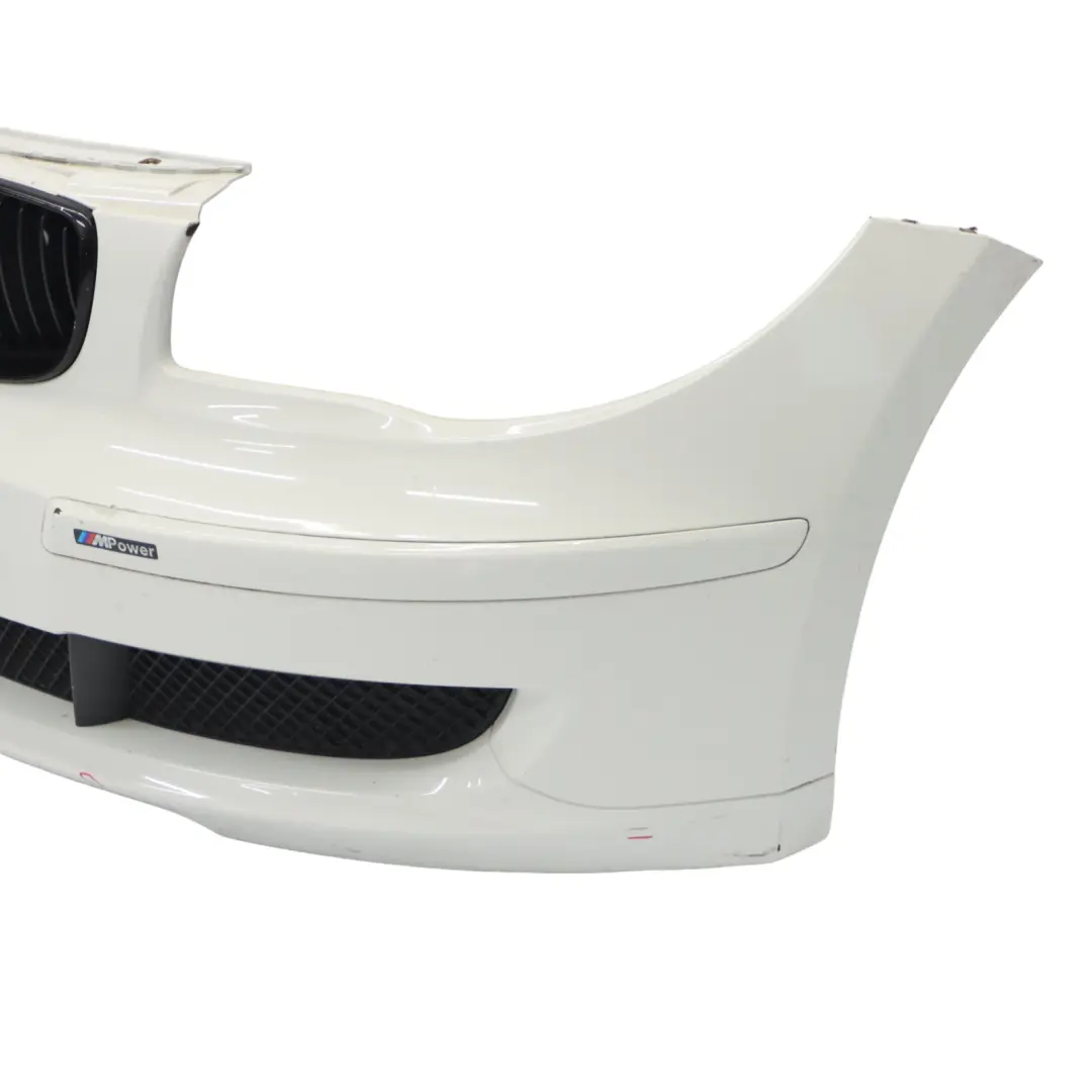 BMW E81 E87 LCI Complete Front Bumper Trim PDC Alpinweiss White 3 - 300 - SKU 0035909-AW2 - Part number 0035909