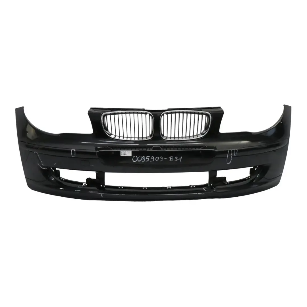 BMW E81 E87 LCI Front Bumper Trim Black Sapphire Metallic - 475 - SKU 0035909-BS1 - Part number 0035909