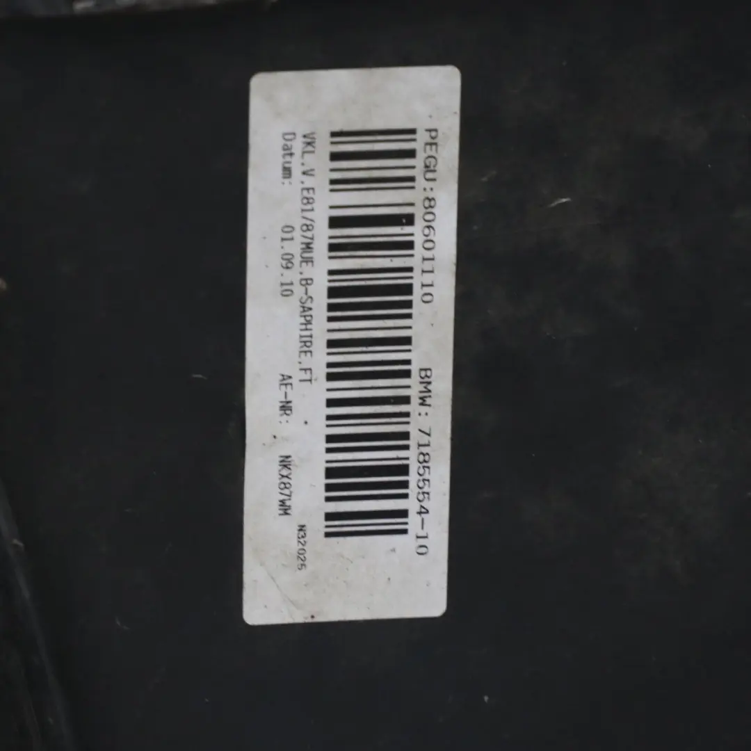 Zderzak Przedni Black Sapphire Czarny Metalik - 475 do BMW E81 E87 LCI o numerze 0035909 BMW E81 E87 LCI Zderzak Przedni Black Sapphire Czarny Metalik - 475 - SKU 0035909-BS1 - Numer Części 0035909