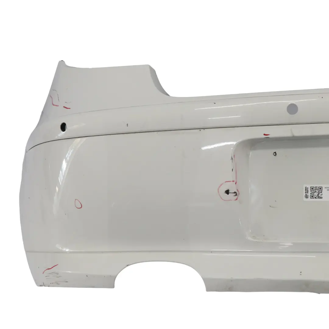 Bumper Trim Panel Alpinweiss Alpine White - 300 to BMW E81 E87 LCI Rear with Part number 0035911 BMW E81 E87 LCI Rear Bumper Trim Panel Alpinweiss Alpine White - 300 - SKU 0035911-AW1 - Part number 0035911