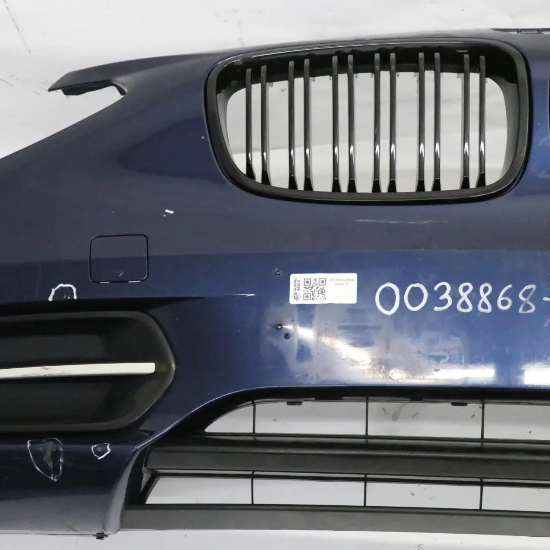 BMW F20 F21 Bumper Front Trim Panel Covering Tiefseeblau Blue Metallic - A76 - SKU 0038868-DSB4 - Part number 0038868
