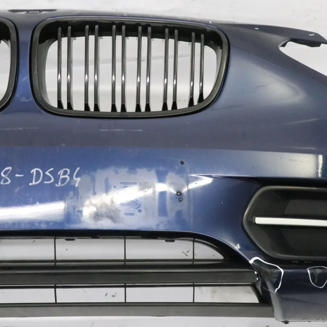 BMW F20 F21 Bumper Front Trim Panel Covering Tiefseeblau Blue Metallic - A76 - SKU 0038868-DSB4 - Part number 0038868