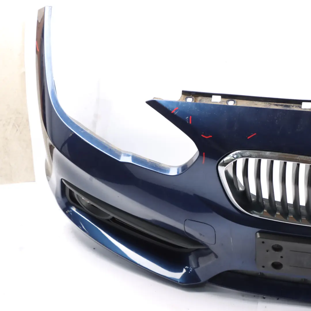 BMW F20 F21 Bumper Front Trim Panel Covering Mediterranean Blue Metallic - C10 - SKU 0038868-MED - Part number 0038868