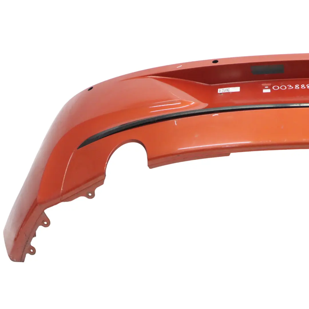 Bumper Rear Sport Line Trim Panel Valencia Orange Metallic - B24 to BMW F20 F21 with Part number 0038883 BMW F20 F21 Bumper Rear Sport Line Trim Panel Valencia Orange Metallic - B24 - SKU 0038883-ORG - Part number 0038883