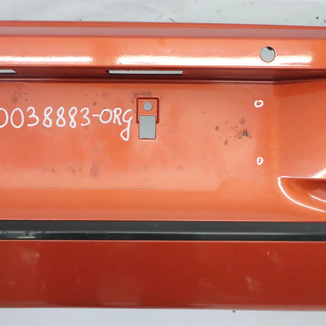 Bumper Rear Sport Line Trim Panel Valencia Orange Metallic - B24 to BMW F20 F21 with Part number 0038883 BMW F20 F21 Bumper Rear Sport Line Trim Panel Valencia Orange Metallic - B24 - SKU 0038883-ORG - Part number 0038883