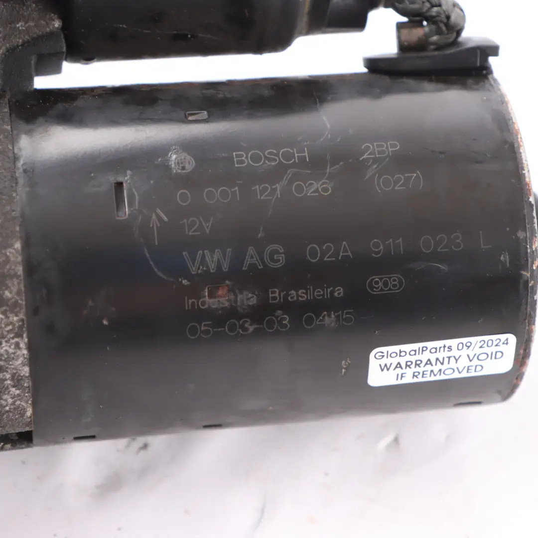 BFS Petrol Starter Generator Motor to VW Volkswagen New Beetle 1.6 with Part number 02A911023L VW Volkswagen New Beetle 1.6 BFS Petrol Starter Generator Motor - SKU 02A911023L - Part number 02A911023L