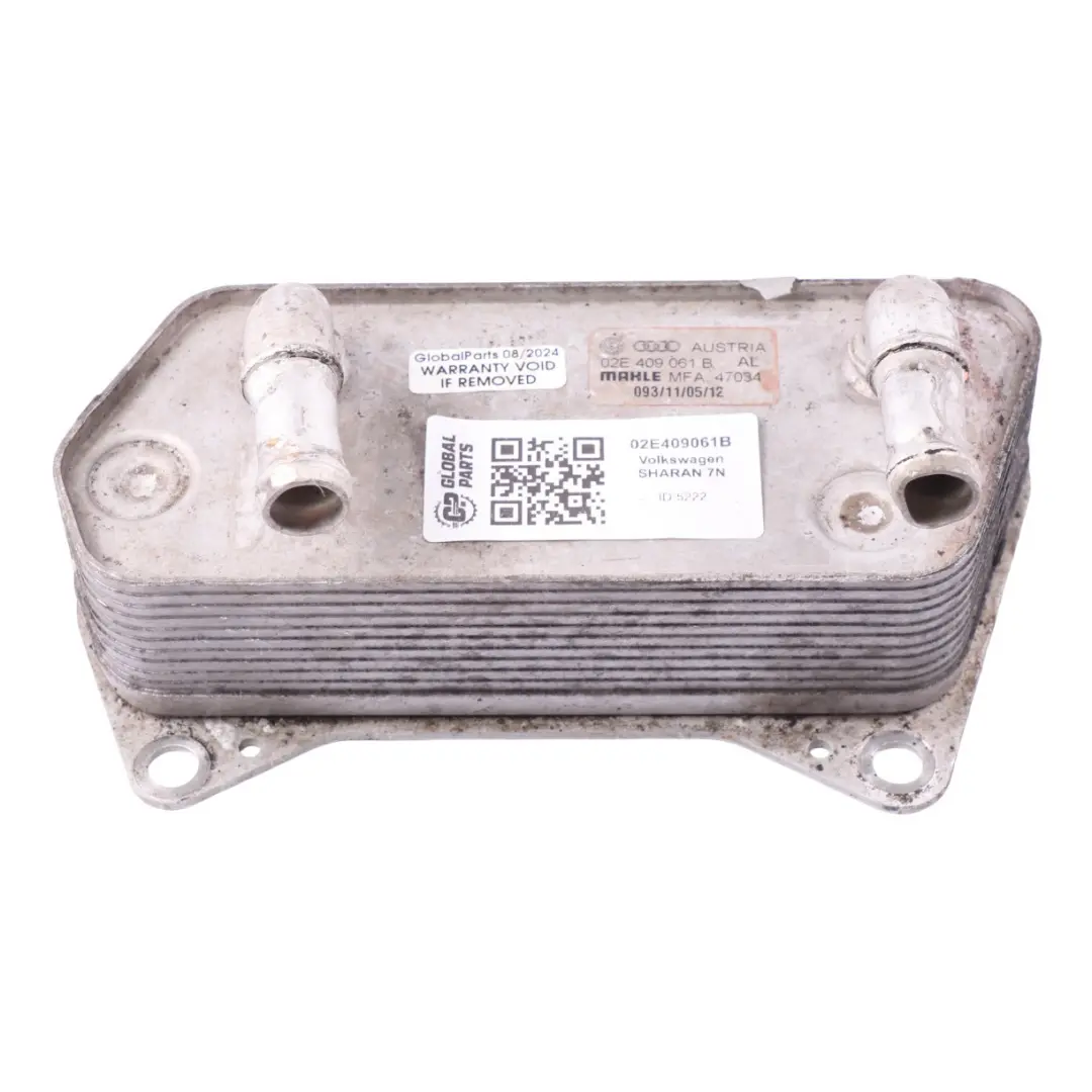 7N CFFB DSG Transmisión Radiador Refrigeración para VW Sharan con número de pieza 02E409061B VW Sharan 7N CFFB DSG Transmisión Radiador Refrigeración - SKU 02E409061B - Número de pieza 02E409061B