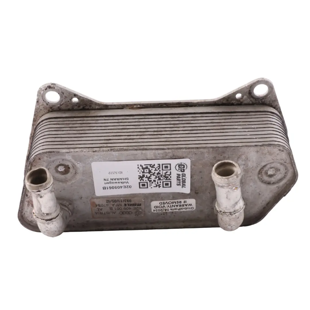7N CFFB DSG Refroidisseur d'huile transmission radiateur pour VW Sharan à propos du numéro de pièce 02E409061B VW Sharan 7N CFFB DSG Refroidisseur d'huile transmission radiateur - SKU 02E409061B - Numéro de pièce 02E409061B