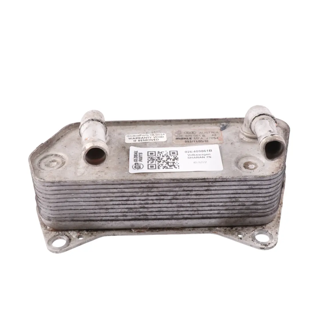 7N CFFB DSG Transmisión Radiador Refrigeración para VW Sharan con número de pieza 02E409061B VW Sharan 7N CFFB DSG Transmisión Radiador Refrigeración - SKU 02E409061B - Número de pieza 02E409061B