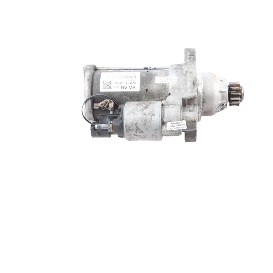  Motor de arranque Volkswagen Golf VI Passat B6 Tiguan Motor diesel - SKU 02M911024Q - Número de pieza 02M911024Q