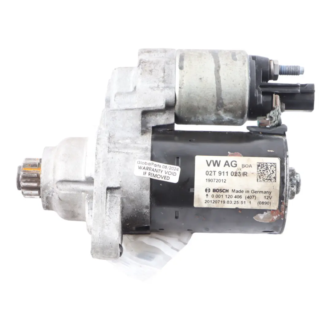 Starter Motor Volkswagen Polo 6R Seat Ibiza 4 1.2 Petrol CGPB Bosch  - SKU 02T911023R - Part number 02T911023R