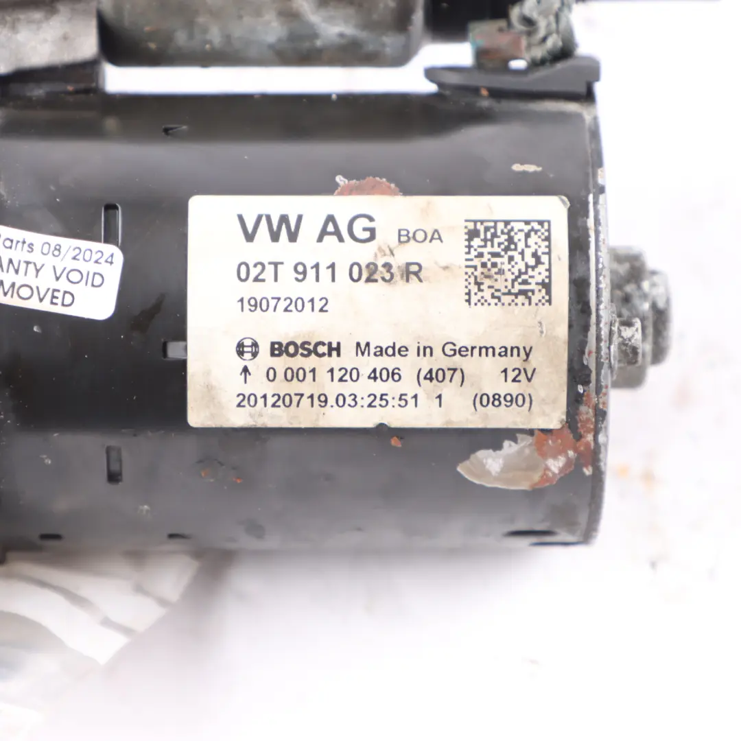 Starter Motor Volkswagen Polo 6R Seat Ibiza 4 1.2 Petrol CGPB Bosch  - SKU 02T911023R - Part number 02T911023R