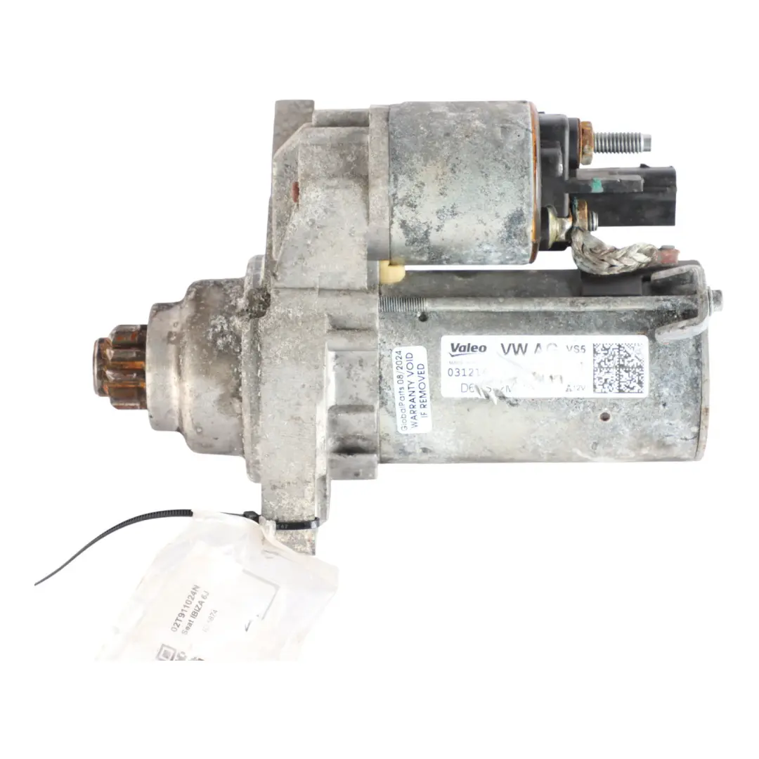 6J VW Volkswagen 6R Moteur De Démarrage 1.2 1.6 Essence pour Seat Ibiza à propos du numéro de pièce 02T911024N Seat Ibiza 6J VW Volkswagen 6R Moteur De Démarrage 1.2 1.6 Essence - SKU 02T911024N - Numéro de pièce 02T911024N