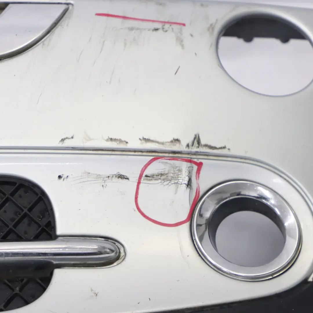 Complete Front Bumper Panel Pure Silver - 900 to Mini Cooper Cabrio R50 R52 with Part number 0308998 Mini Cooper Cabrio R50 R52 Complete Front Bumper Panel Pure Silver - 900 - SKU 0308998-PS - Part number 0308998