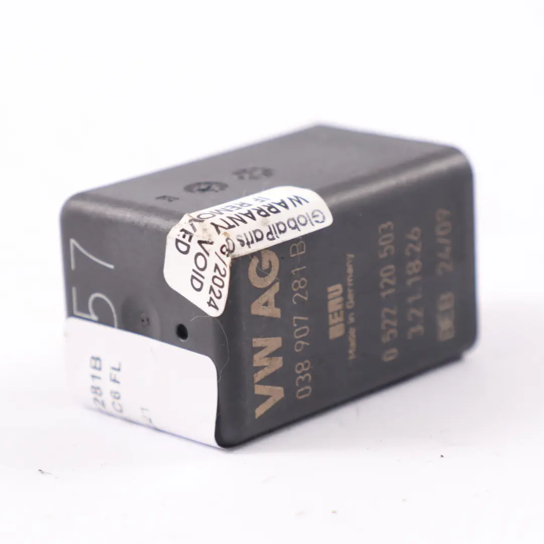 Glow Plug Relay Unit Control Module to Audi A6 C6 2.0 TDI with Part number 038907281B Audi A6 C6 2.0 TDI Glow Plug Relay Unit Control Module - SKU 038907281B - Part number 038907281B