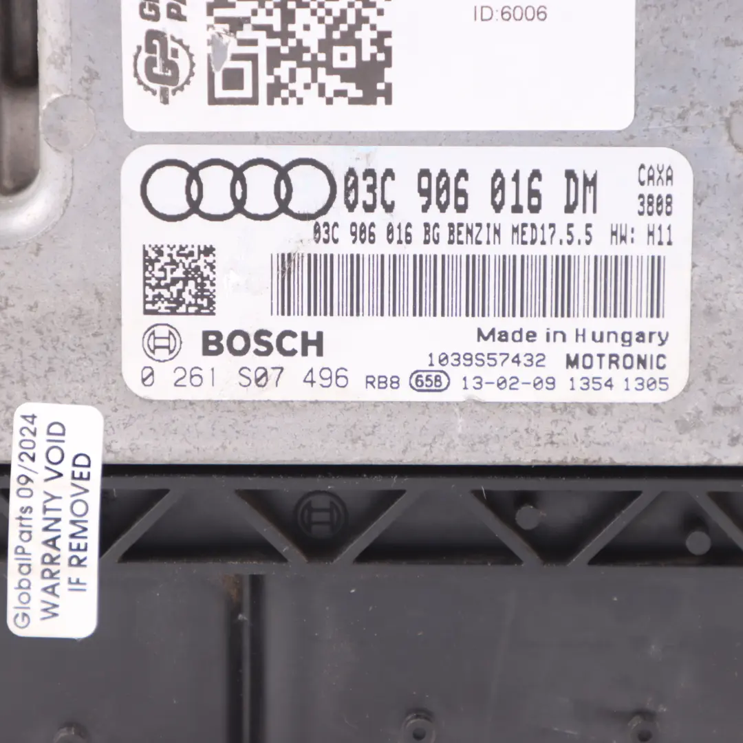 Audi A1 8X 1.4 TSI CAXA 122hp ECU Engine Control Unit Automatic - SKU 03C906016DM - Part number 03C906016DM