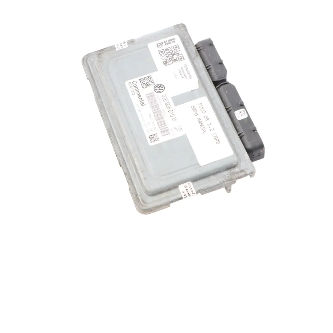 CGPB 60HP Engine Control ECU Manual Volkswagen Polo 6R 1.2 Petrol - SKU 03E906019M - Part number 03E906019M