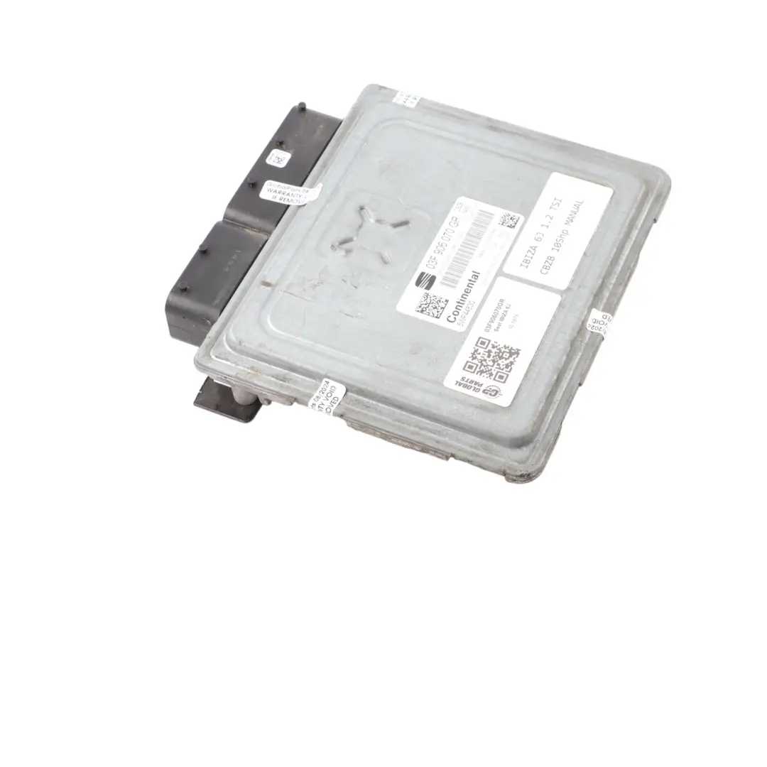 Seat Ibiza 6J 1.2 TSI CBZB 105HP Engine Control Module ECU Unit Manual 906070GR - SKU 03F906070GR - Part number 03F906070GR