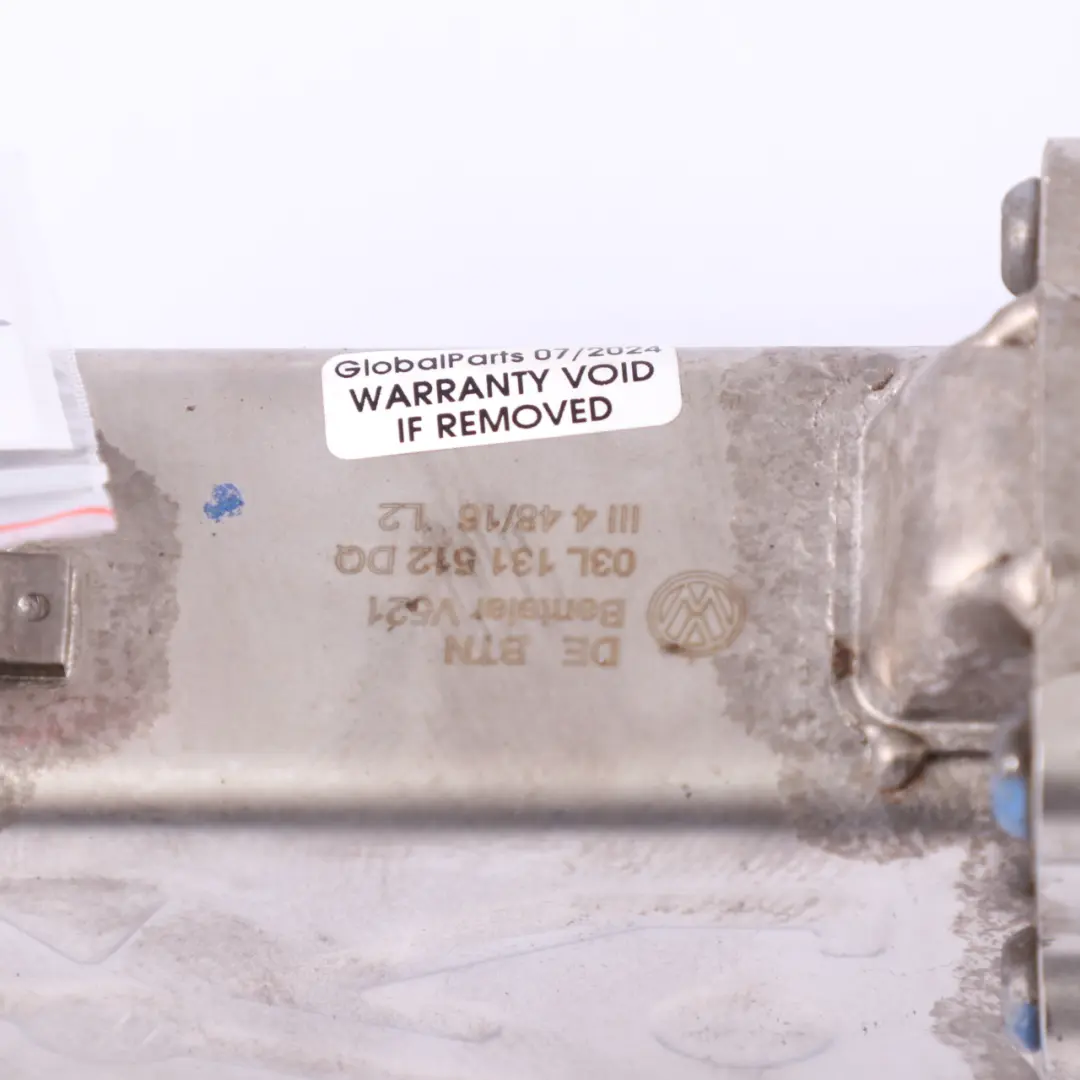Volkswagen Golf Mk6 Caddy 1.6 TDI CAY Diesel EGR Exhaust Gas Cooler - SKU 03L131512DQ - Part number 03L131512DQ